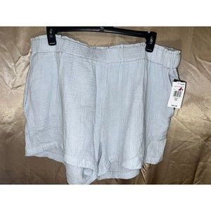 Womens Stitch Star Pull On Elastic Shorts Size 2X NWT